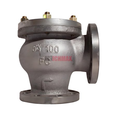 JIS F7359 5K Marine Cast Iron Lift Check Angle Valve
