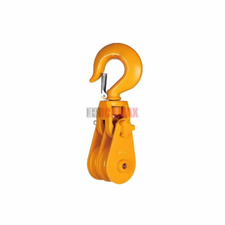 Light Type Snatch Block Double Sheave With Hook