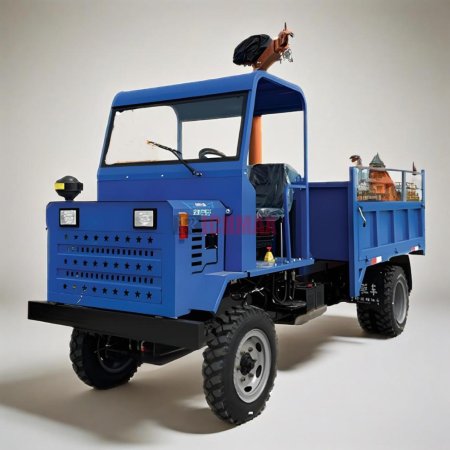 Four-Wheel Semi-enclosed Utility Vehicle -Mounted Crane