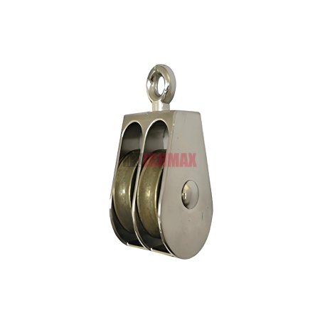 Zinc Alloy Pulley Doule Sheave Fixed Eye