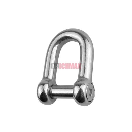 Stainless Steel Flush Pin D Shackles Socket Hex Head