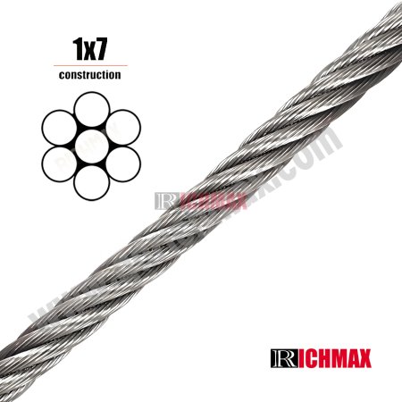 Stainless Steel Wire Rope 1×7