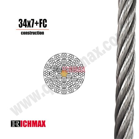 Steel Wire Rope 34×7+FC