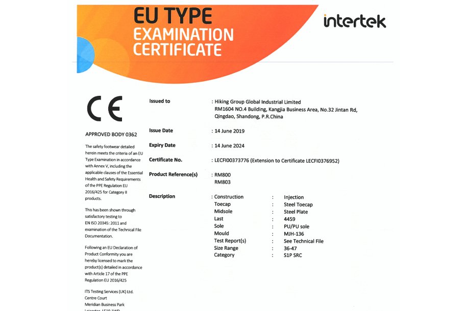 CE certificate