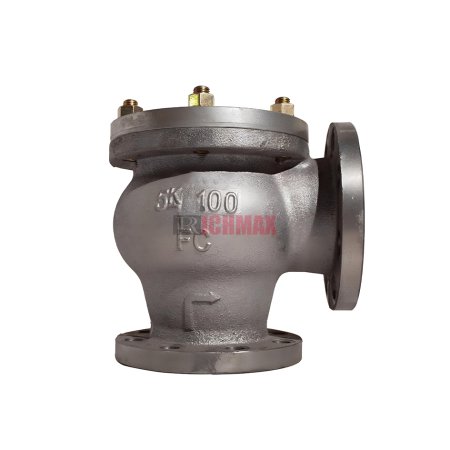 JIS F7359 5K Marine Cast Iron Lift Check Angle Valve