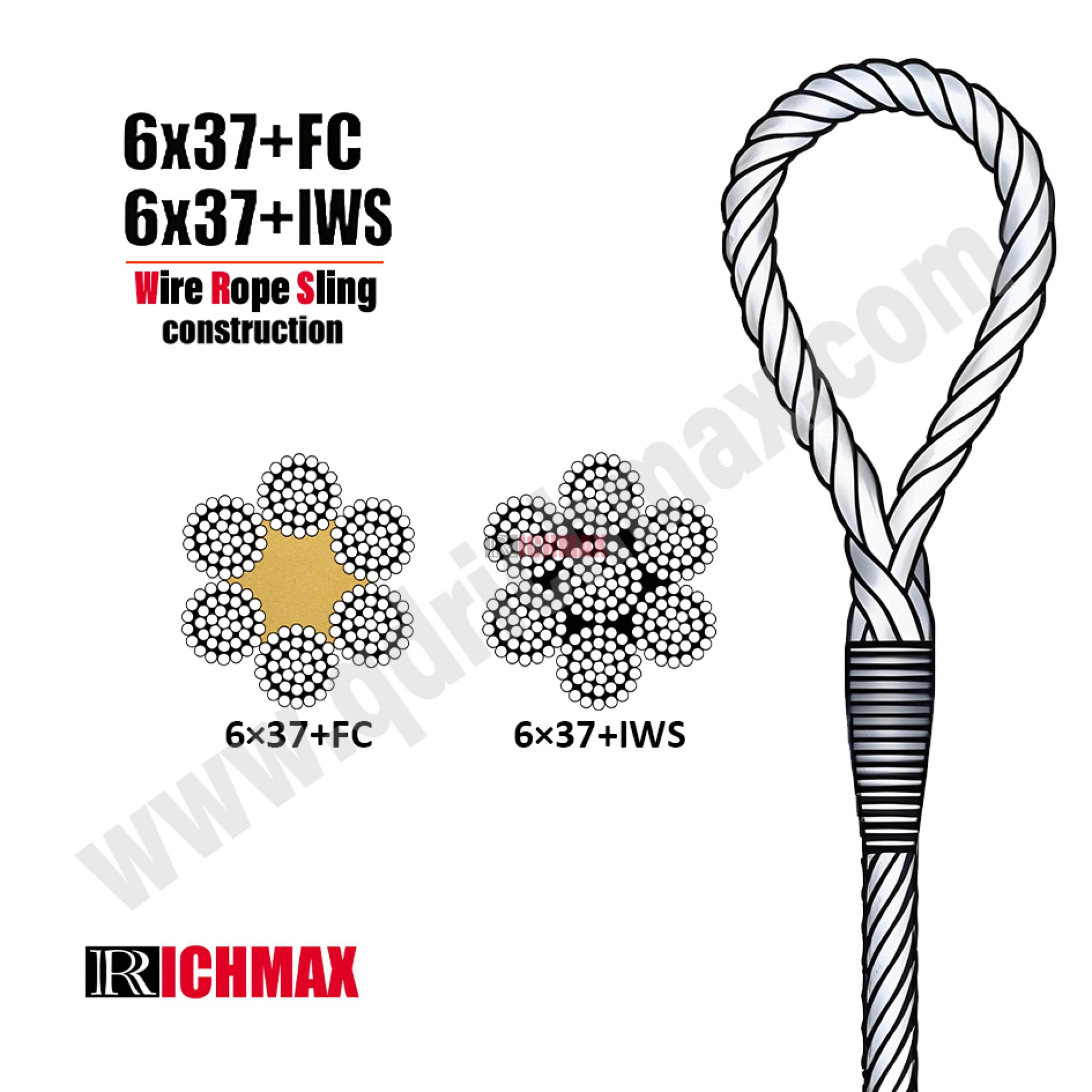 Spliced Steel Wire Rope Sling for Heavy-Duty Lifting | Hand-Spliced ...